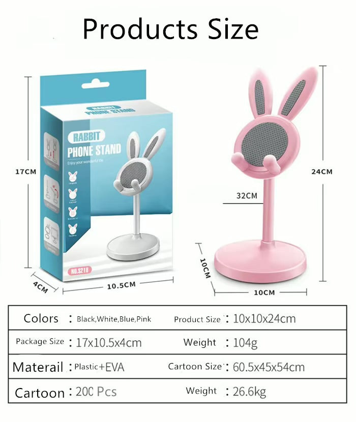 The Hot Selling Cute Bunny Telescopic Desktop Phone Holder