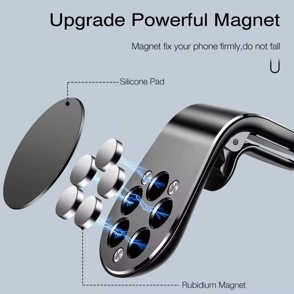 The Universal Magnetic Air Vent Car Dashboard Clip Mobile Phone Stand