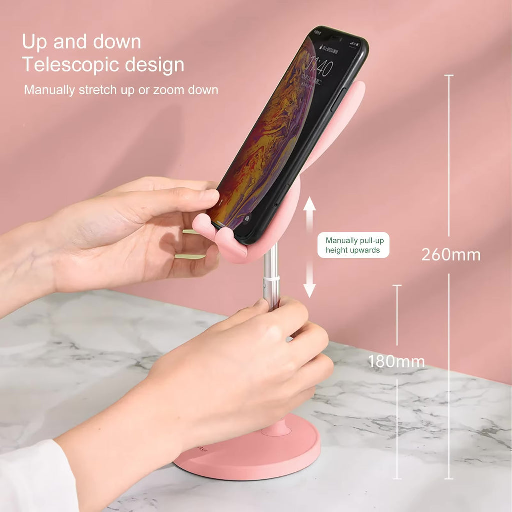 The Hot Selling Cute Bunny Telescopic Desktop Phone Holder