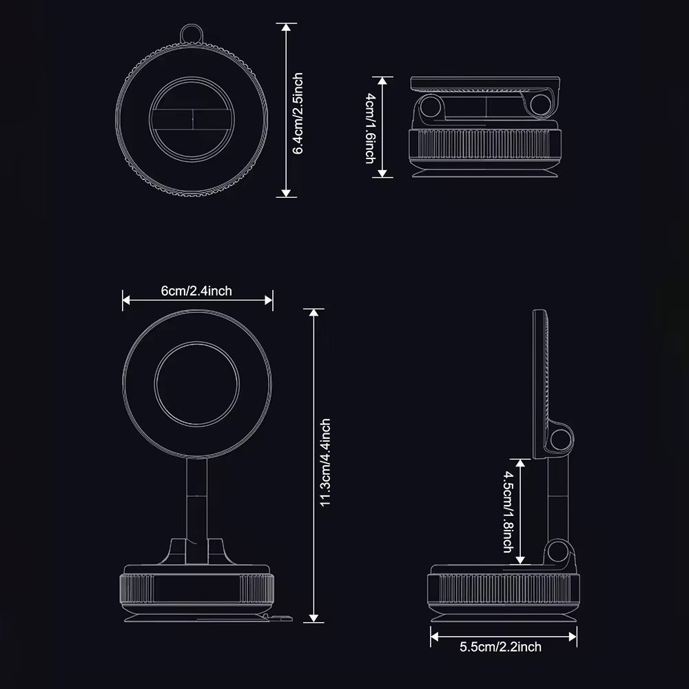 The Universal Silicone Suction Cup Car Phone Holder Stand KO07